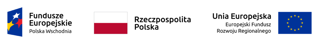 RITA project logos. From left to right: logo with multicolored triangles, flag of Poland, and European Union flag with yellow stars in a circle on a blue background.